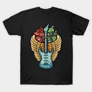Guitar with yellow wings T-Shirt